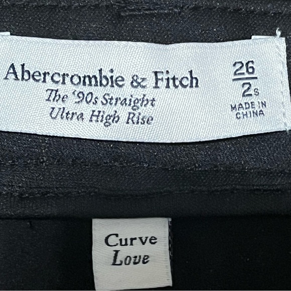 ABERCROMBIE & FITCH Faux Leather Pants Size 6 Black Side Leg Slit New With tags - Picture 13 of 15